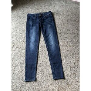 American Eagle Jeans Womens 6 Reg Super Stretch X Super Low Jegging Dark Wash